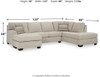 Glynn-Cove 2-Piece Sectional with Chaise (14205S1)