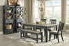 Tyler Creek Black/Gray Pc. Rectangular Dining Set