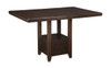 Haddigan Dark Brown Rectangular Dining Room Counter Extension Table