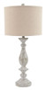 Bernadate Whitewash Poly Table Lamp