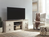 Willowton Whitewash LG TV Stand w/Fireplace Option