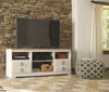 Willowton Whitewash LG TV Stand w/Fireplace Option