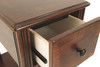 Breegin Brown Chair Side End Table