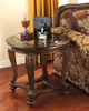 Norcastle Dark Brown Round End Table