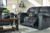 Capehorn Granite Reclining Sofa & Double Reclining Loveseat with Console