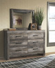 Wynnlow Gray 5 Pc. Dresser, Mirror, Queen Panel Bed & Nightstand