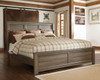 Juararo Dark Brown California King Panel Bed