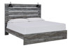 Baystorm Gray King Panel Bed