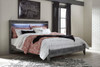 Baystorm Gray King Panel Bed