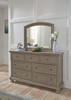 Lettner Light Gray Dresser & Mirror