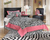 Maribel Black 4 Pc. Dresser, Mirror, Chest & Twin Panel Headboard