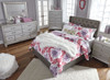 Coralayne Silver Full Upholstered Panel Bed