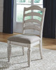 Realyn Chipped White Dining Upholstered Side Chair