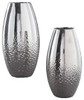 Dinesh Silver Finish Vase Set (2/CN)