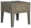 Chazney Rustic Brown Rectangular End Table