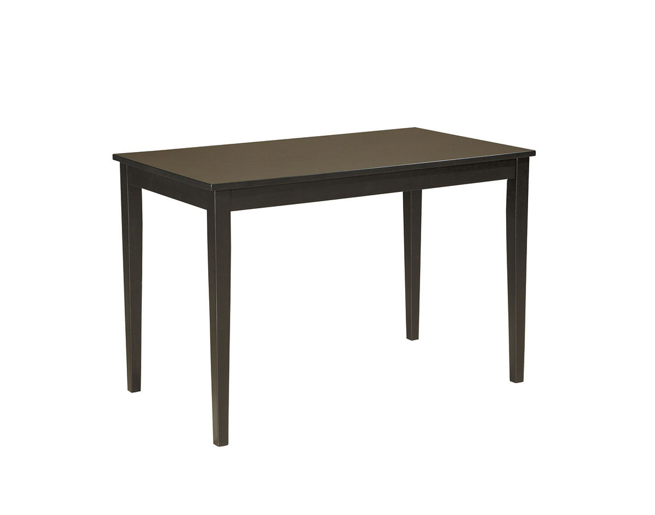 The Haddigan Dark Brown Rectangular Dining Room Counter Extension Table