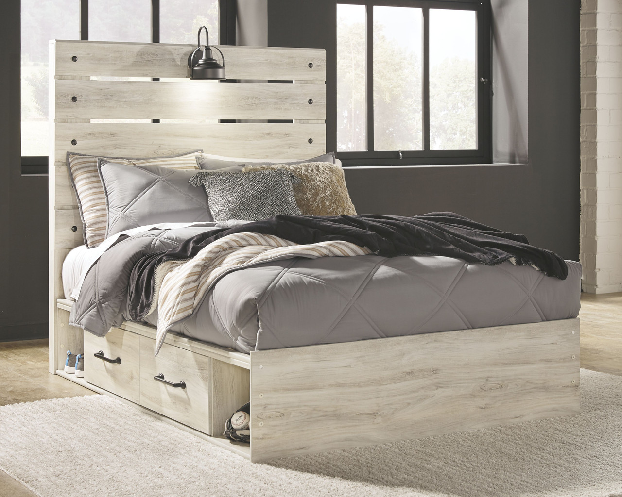 Ashley cambeck clearance queen storage bed