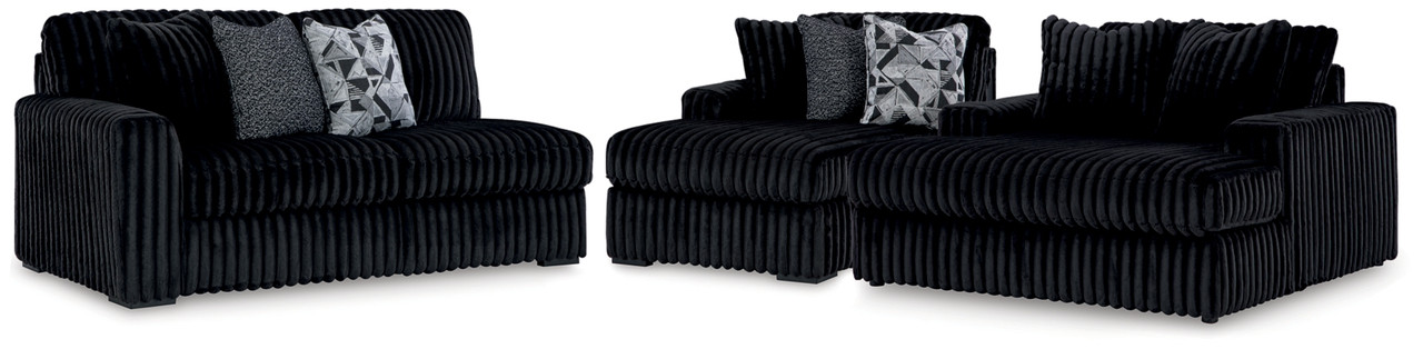 The Midnight-Madness 2-Piece Sectional and Oversized Chaise