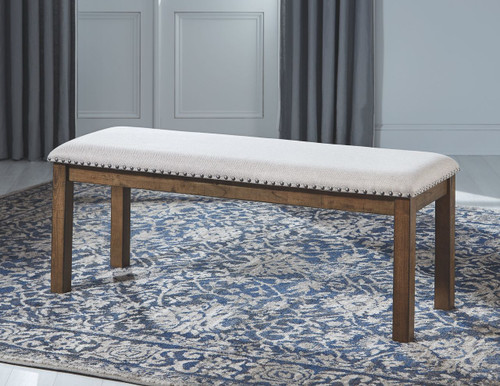 Moriville Beige Upholstered Bench