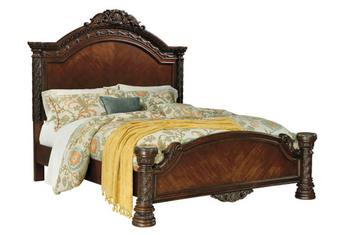 North Shore Dark Brown King Panel Bed