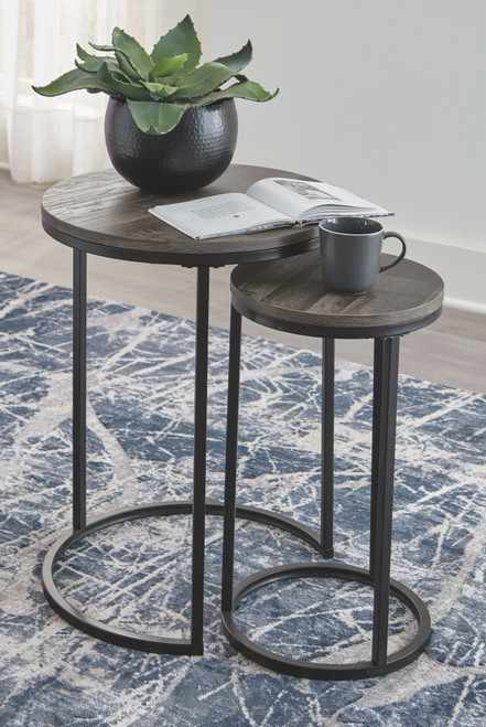 Briarsboro Black/Gray Accent Table Set