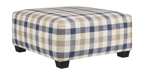 Meggett Nautical Oversized Accent Ottoman