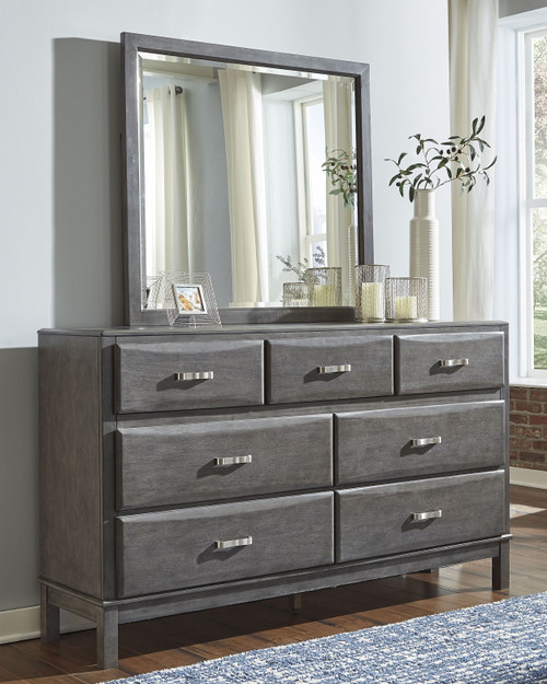 Caitbrook Gray Dresser & Mirror