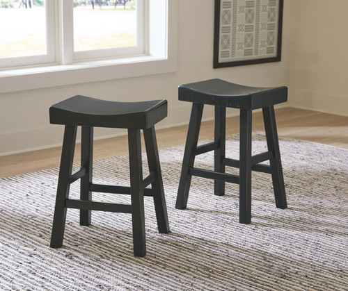 Glosco Black Stool (2/CN)