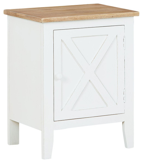 Gylesburg White/Brown Accent Cabinet