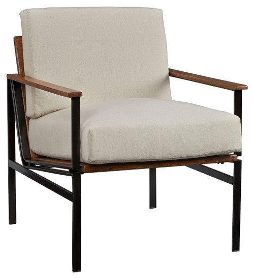 Tilden Ivory/Brown Accent Chair