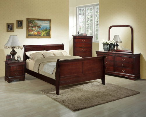 Classic Cherry Dresser & Mirror