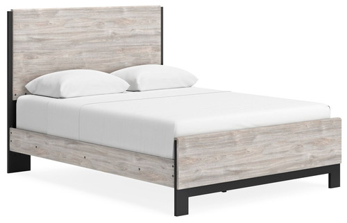 Vessalli Gray Queen Panel Bed