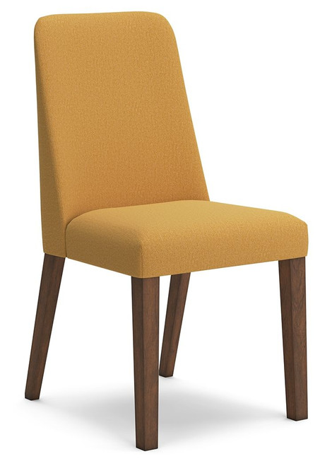 Lyncott Mustard / Brown Dining Uph Side Chair