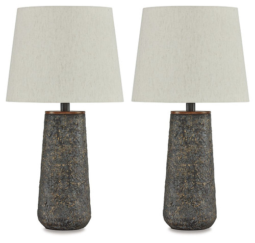 Chaston Antique Bronze Finish Metal Table Lamp (Set of 2)