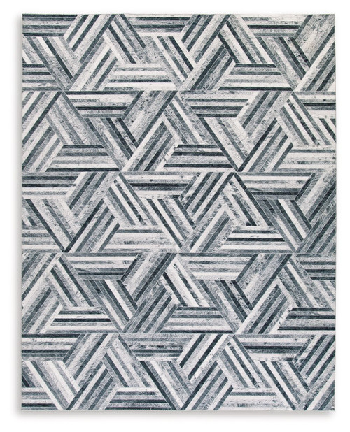 Adalock Gray / Cream Large Rug