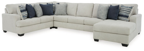 Lowder Stone 4-Piece Sectional With Raf Corner Chaise