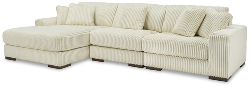 Lindyn Ivory 3-Piece Sectional With Laf Corner Chaise