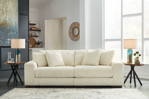 Lindyn Ivory Sectional Sofa 2 Pc