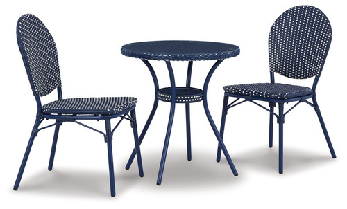 Odyssey Blue Blue Chairs W/Table Set (Set of 3)