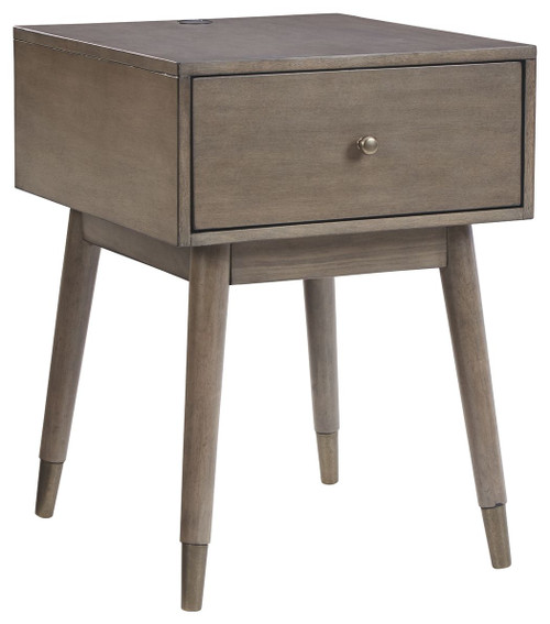 Paulrich Antique Gray Accent Table