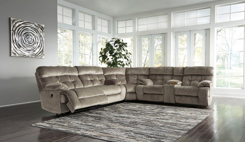 Brassville Graystone Power Reclining 3 Pc Sectional