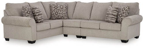 Claireah Umber 3-Piece Sectional With Laf Sofa With Corner Wedge