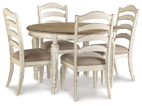 Realyn Dining Table and 4 Chairs (D743D1)