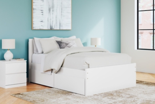 Onita Full Panel Platform Bed with 2 Side Storage (EB9630B15)