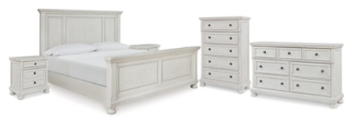 Robbinsdale Queen Panel Bed, Dresser, Chest and 2 Nightstands (B742B35)
