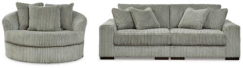 Lindyn 2-Piece Sectional Sofa and Oversized Swivel Accent Chair (21105U3)