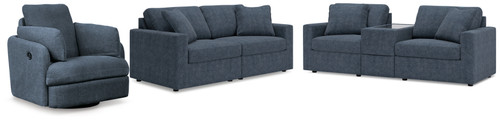 Modmax 3-Piece Sectional Sofa, 2-Piece Sectional Loveseat and Swivel Glider Recliner (92121U23)