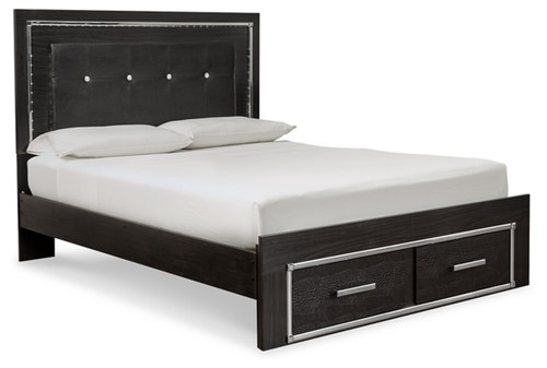 Kaydell Queen Upholstered Panel Bed with Storage (B1420B5)