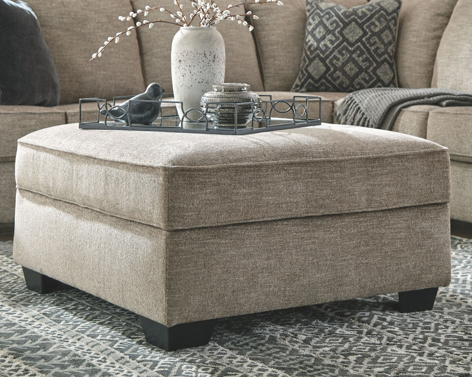 The Marlaina Caramel Ottoman With Storage at Rose Brothers Furniture