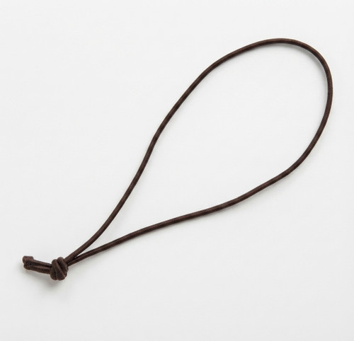 dark brown elastic loop with knot